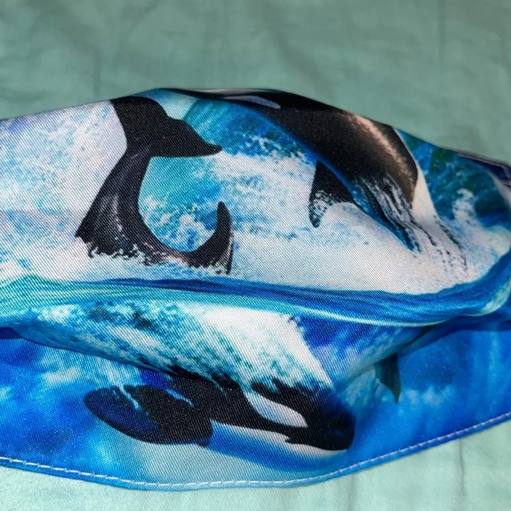 6/$20 New dolphin swimming face mask
